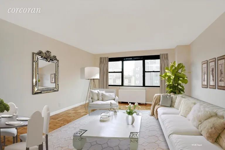 New York City Real Estate | View 201 EAST 25TH STREET, 12B | Modern Staged Decor | View 2