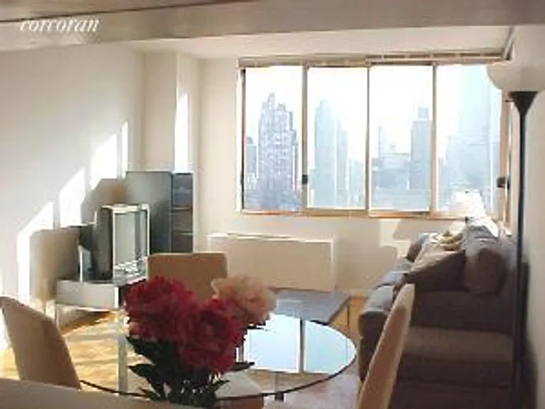 New York City Real Estate | View 350 West 50th Street, 33H | 1 Bed, 1 Bath | View 1