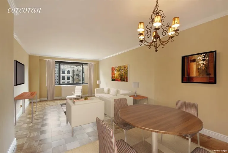 New York City Real Estate | View 10 West 66th Street, 16C | Living Room / Dining Room | View 5