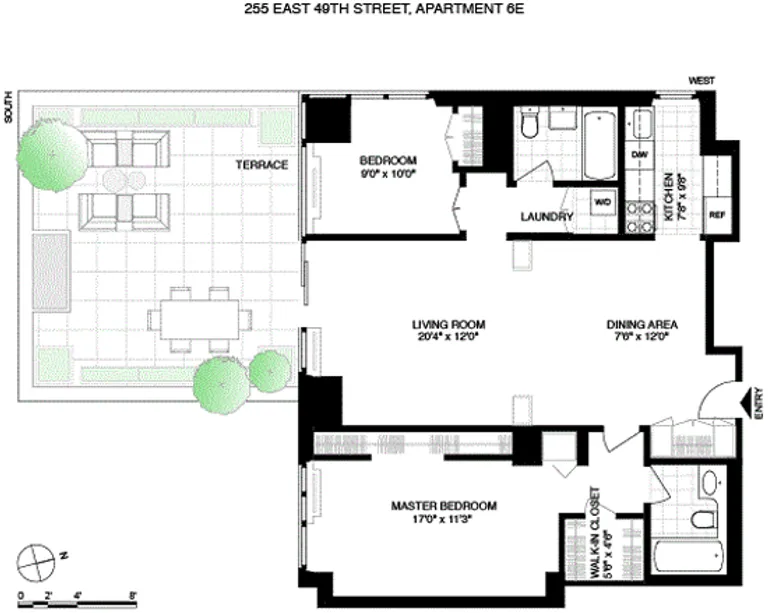 255 East 49th Street, 6E | floorplan | View 8