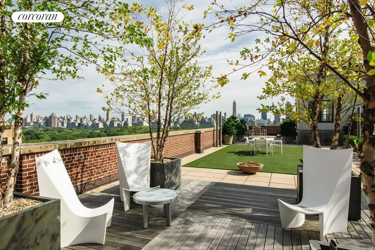 New York City Real Estate | View 50 Central Park West, PHB | Private Terrace | View 8