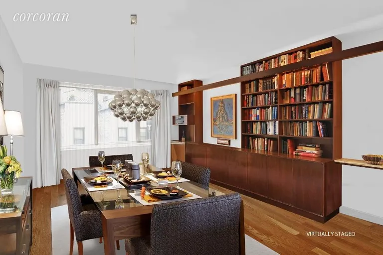 New York City Real Estate | View 650 Park Avenue, 7B | Virtually Staged Dining Room | View 2