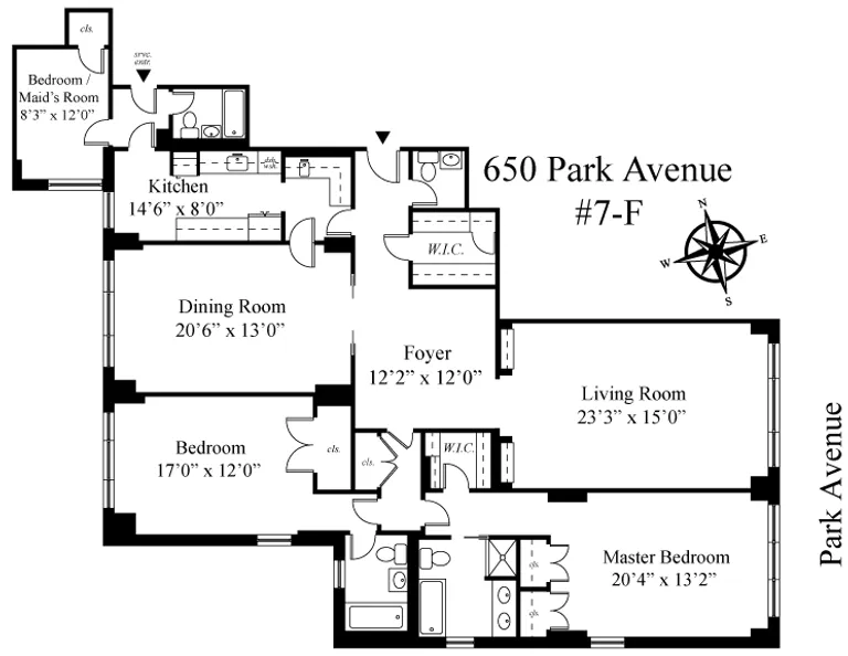 650 Park Avenue, 7F | floorplan | View 9
