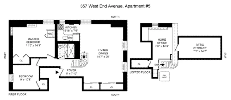 357 West End Avenue, 5 | floorplan | View 6
