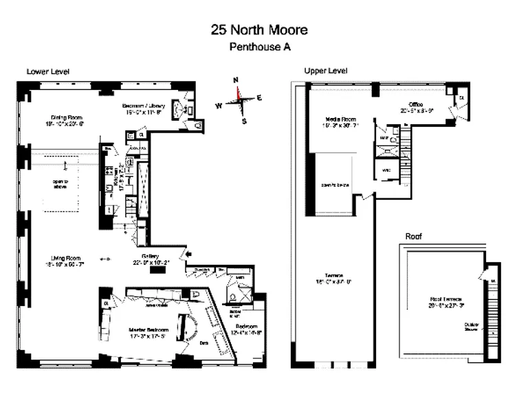 25 North Moore, PHA | floorplan | View 10