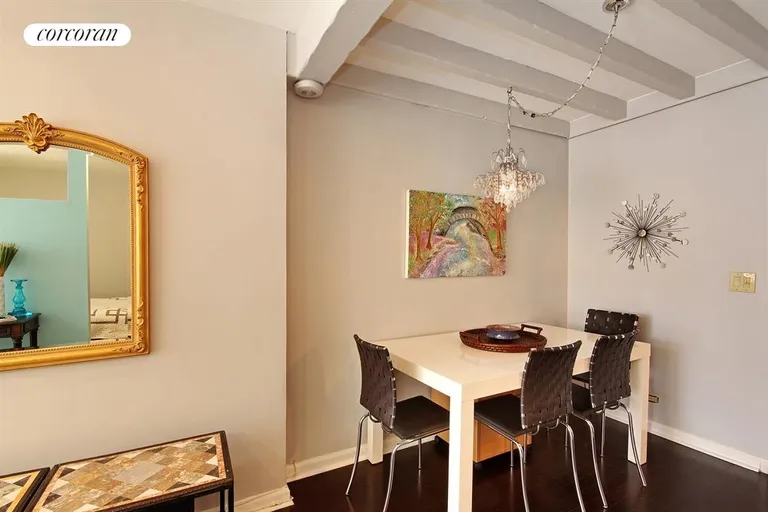 New York City Real Estate | View 205 East 63rd Street, 6H | Beamed ceiling dining area seats 6 comfortably | View 4
