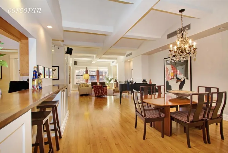 New York City Real Estate | View 27 North Moore Street, 6A | Living/dining space is over 45 feet long | View 2