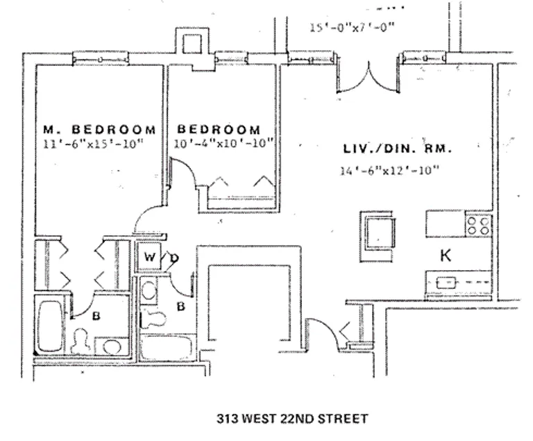 305-313 West 22nd Street, 4A | floorplan | View 6