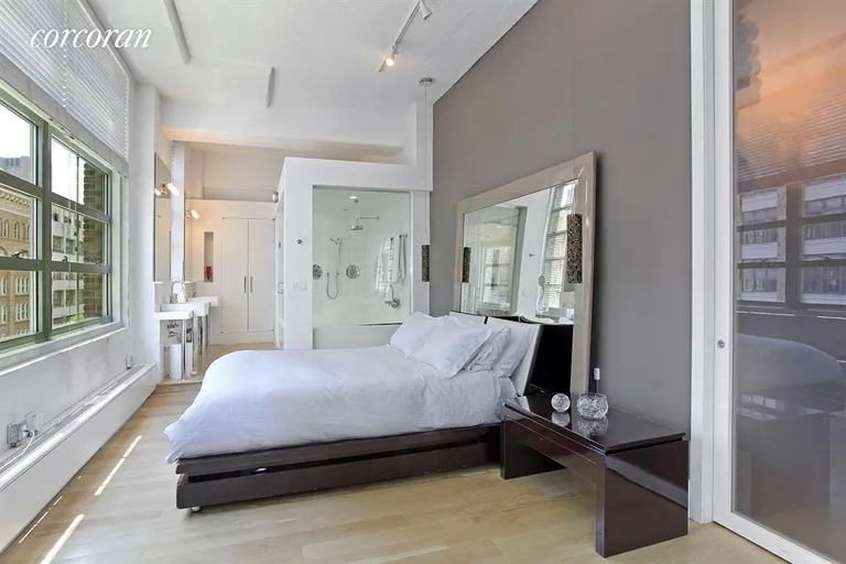 New York City Real Estate | View 195 Hudson Street, 4C | HUGE master bedroom with en-suite spa bath. | View 3