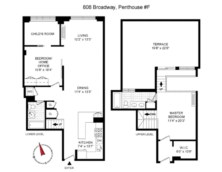808 Broadway, PHF | floorplan | View 9