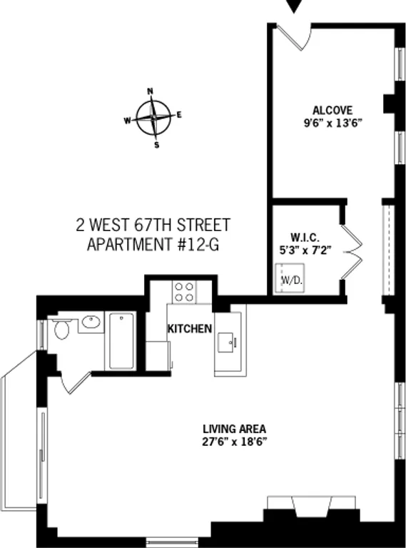 2 West 67th Street, 12G | floorplan | View 11