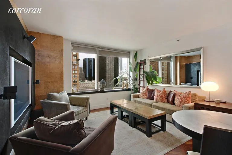 New York City Real Estate | View 10 West Street, 18D | 1 Bed, 2 Baths | View 1