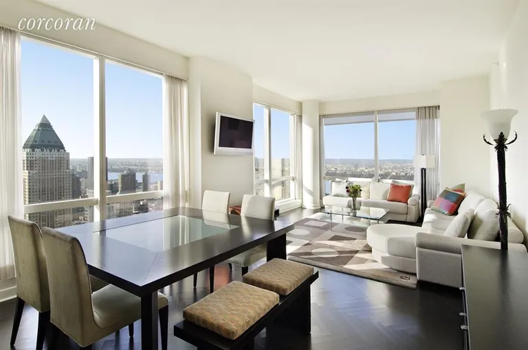 New York City Real Estate | View 230 West 56th Street, 66C | Living Room | View 2