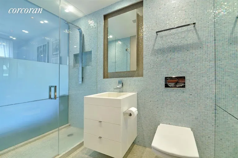 New York City Real Estate | View 217 East 5th Street, 4 | Spa bath with huge shower and radiant heat. | View 4