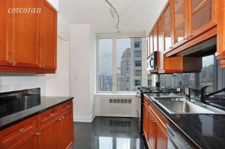 New York City Real Estate | View 220 Riverside Boulevard, 35C | Windowed Kitchen | View 3