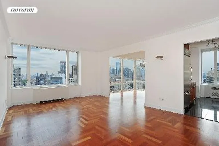 New York City Real Estate | View 220 Riverside Boulevard, 35C | LR + Dining Room | View 4