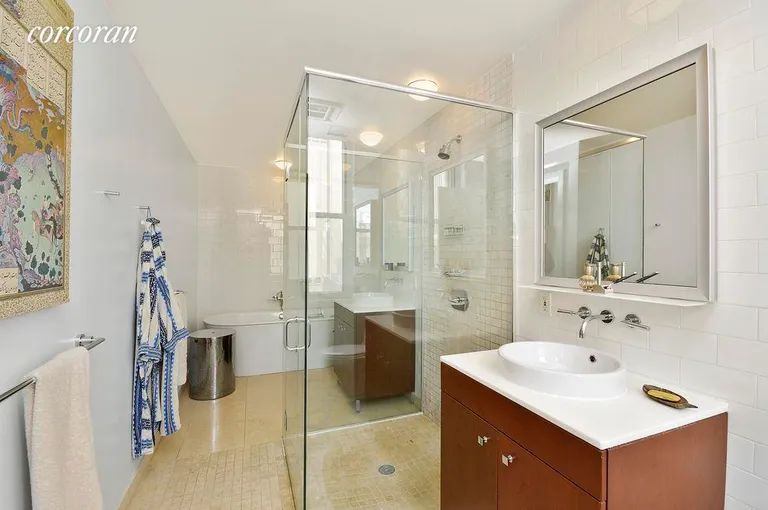 New York City Real Estate | View 270 Broadway, 20C | windowed spa like bath | View 7