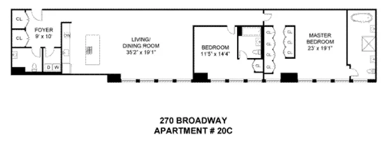 270 Broadway, 20C | floorplan | View 19