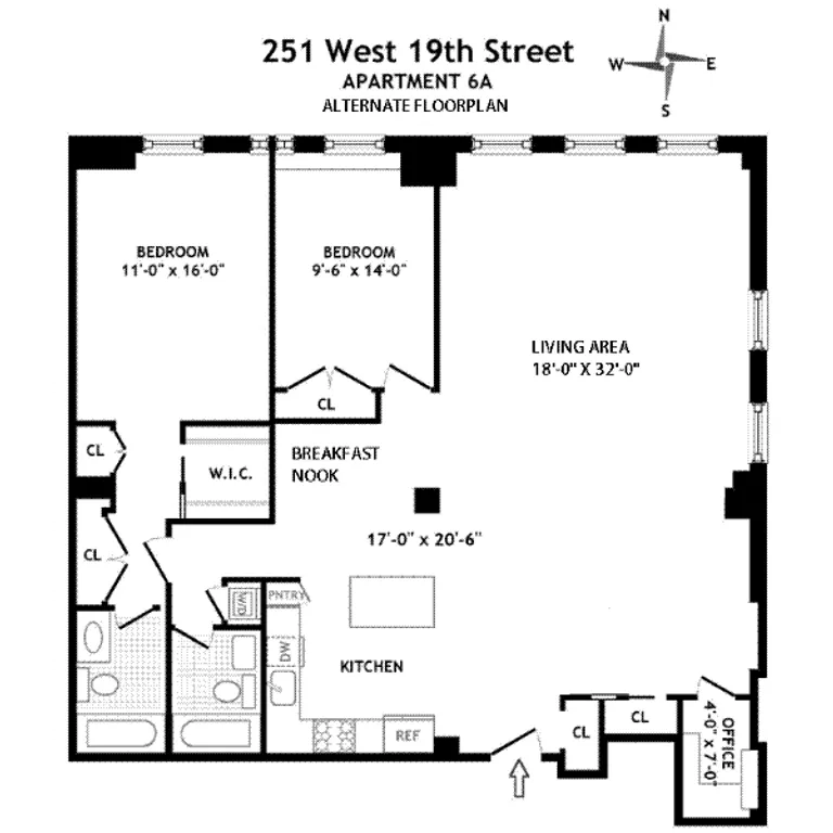 251 West 19th Street | floorplan | View 8