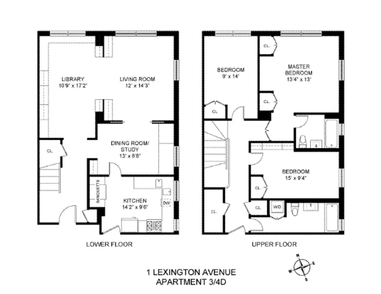 1 Lexington Avenue, 3-4D | floorplan | View 11