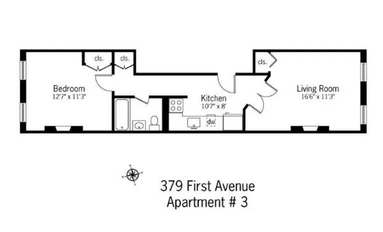379 First Avenue, 3 | floorplan | View 4