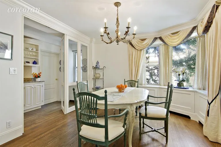 New York City Real Estate | View 1025 Fifth Avenue, 4AS | Elegant dining room with a peak of the museum | View 2