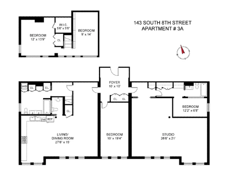 143 South 8th Street, 3A | floorplan | View 11