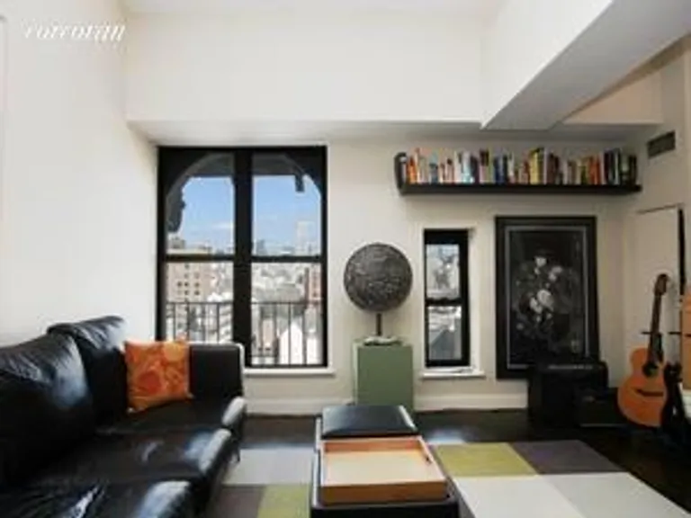 New York City Real Estate | View 160 Bleecker Street, 10LW | Livingroom w/ Empire State Building view | View 2