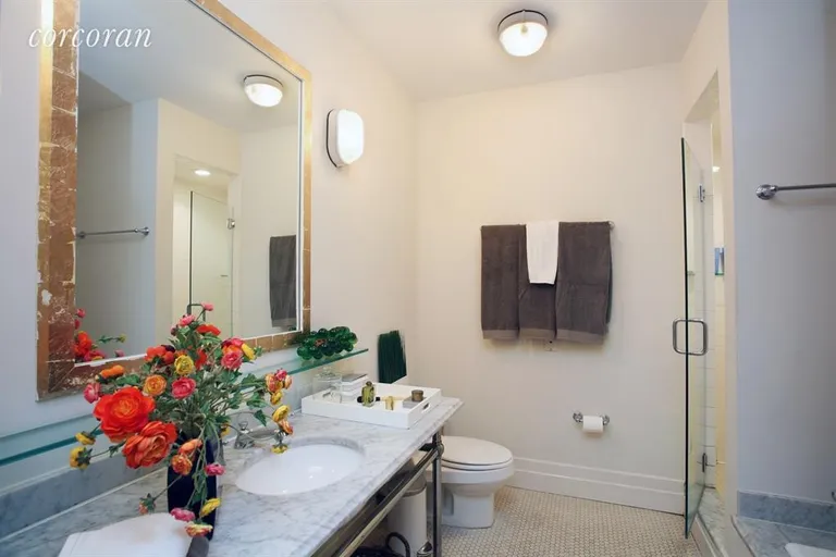 New York City Real Estate | View 1 Main Street, 3A | Master Bathroom | View 7