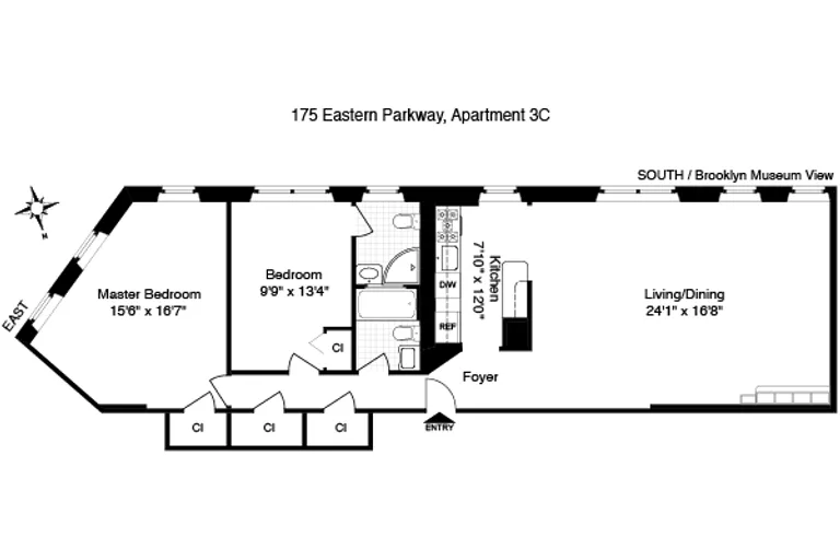 175 Eastern Parkway, 3C | floorplan | View 11