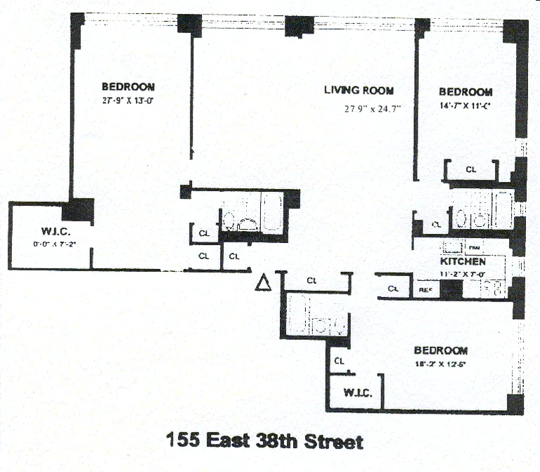 155 East 38th Street, 16KJ | floorplan | View 7