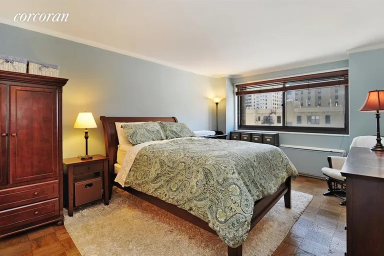 New York City Real Estate | View 1725 York Avenue, 8H | Large master bedroom with sunny view | View 3