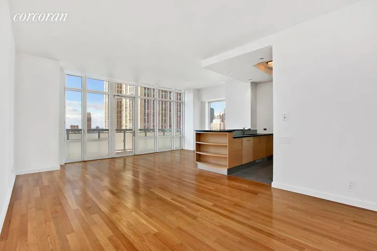 New York City Real Estate | View 325 Fifth Avenue, 42B | Living Room with  City, River and Park Views | View 2