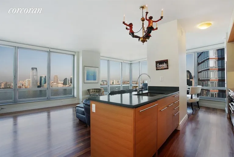New York City Real Estate | View 30 West Street, 31A | Kitchen / Living Room | View 3