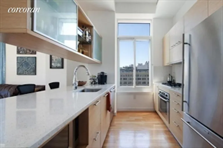 New York City Real Estate | View 85 Adams Street, 16A | Windowed kitchen w/luxury appliance package. | View 2