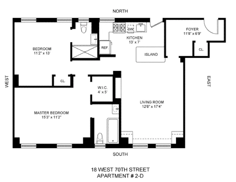 18 West 70th Street, 2D | floorplan | View 12