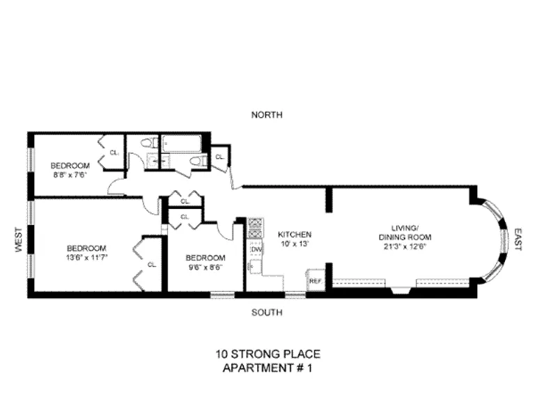 10 Strong Place, 1 | floorplan | View 7