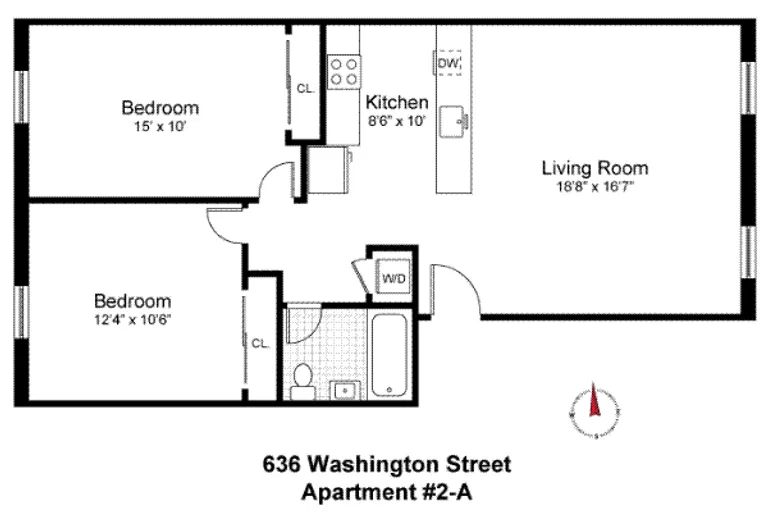 636 Washington Street, 2A | floorplan | View 5