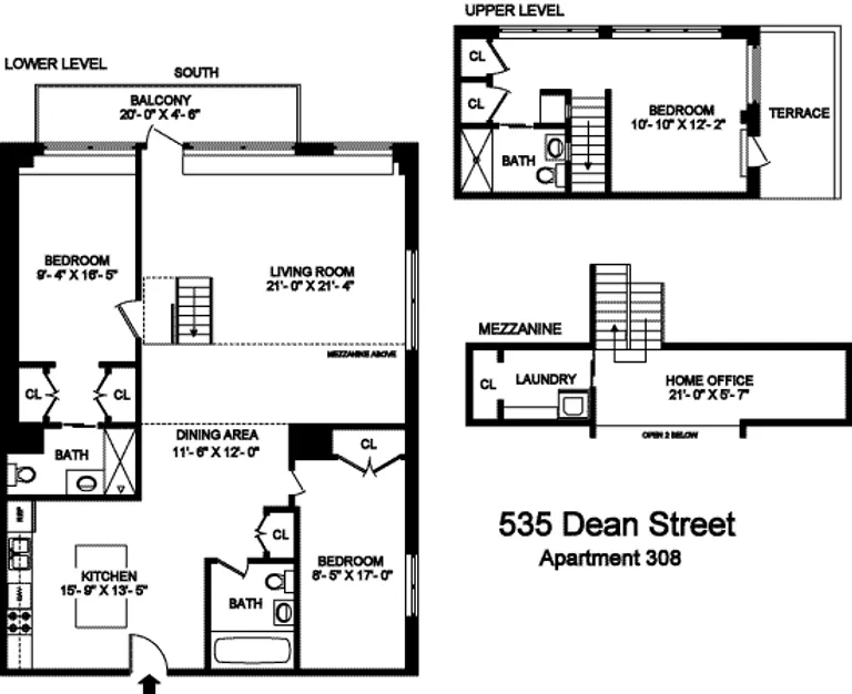 535 Dean Street, 308 | floorplan | View 7