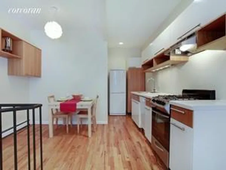 New York City Real Estate | View 335 2nd Street, 1F | Open Kitchen and Dining Area | View 2