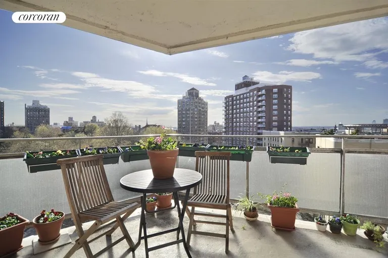 New York City Real Estate | View 34 Plaza Street East, 804 | Balcony | View 5