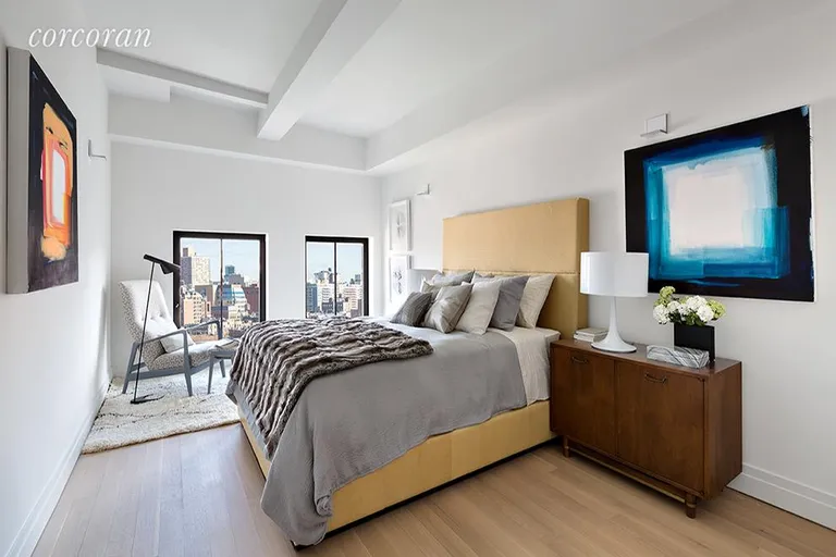 New York City Real Estate | View 421 Hudson Street, 822 | Master bedroom | View 3