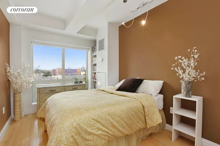 New York City Real Estate | View 302 2Nd Street, 5B | Bedroom features direct city views | View 3