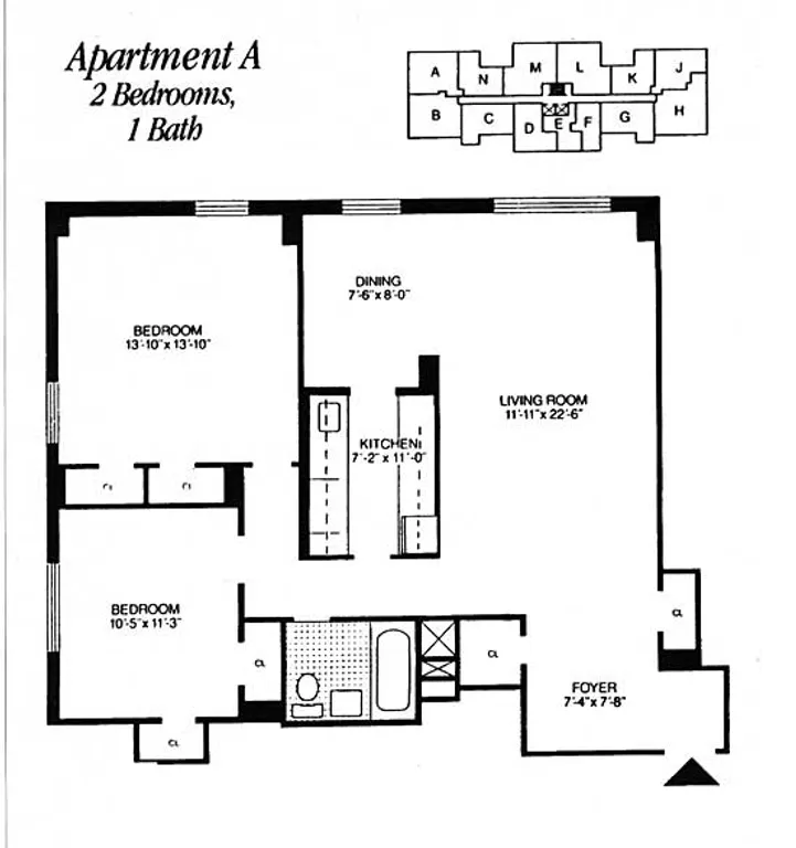 122 Ashland Place, 16A | floorplan | View 21