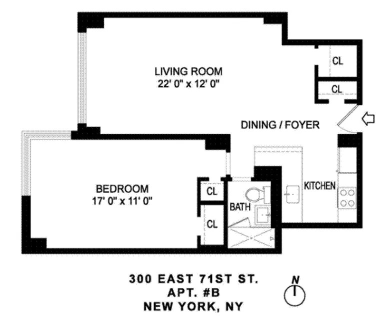 300 East 71st Street, 10B | floorplan | View 5