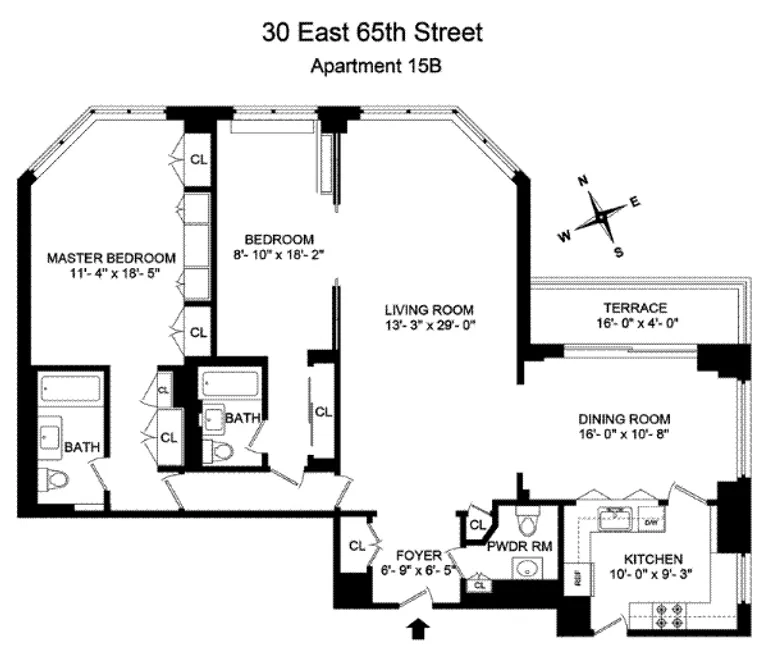 30 East 65th Street, 15B | floorplan | View 21