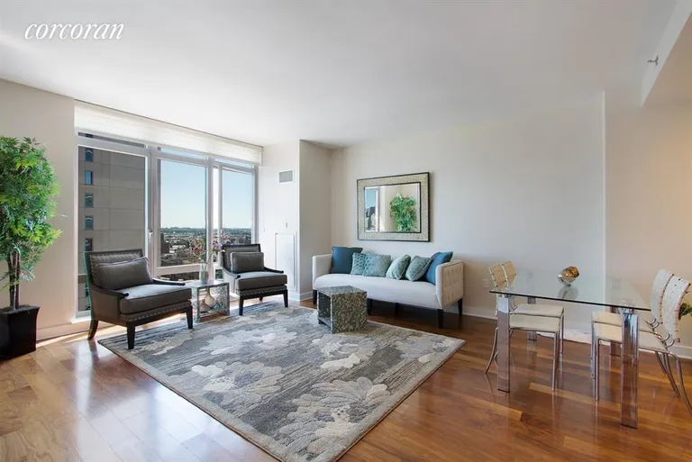 New York City Real Estate | View 2 Northside Piers, 18H | Living Room | View 2