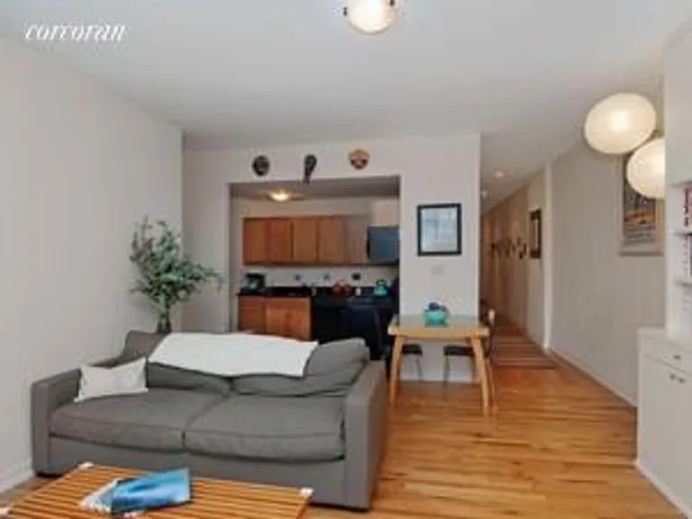 New York City Real Estate | View 430 Clinton Avenue, 6C | Living/Dining Room + Kitchn | View 2