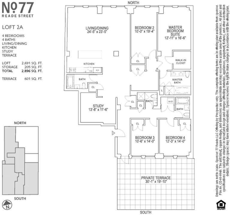 77 Reade Street, 2A | floorplan | View 6