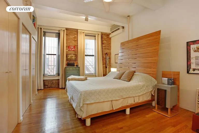 New York City Real Estate | View 46 Great Jones Street, 3-4 | Master Bedroom, quiet North facing | View 6